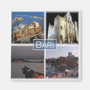 PGL023 BARI, Apulia, Italy, Europe, Fridge Magnet