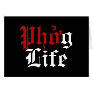 Phởg Life Greeting Card