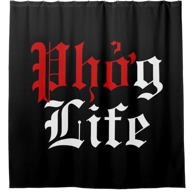 Phởg Life Shower Curtain (Front)
