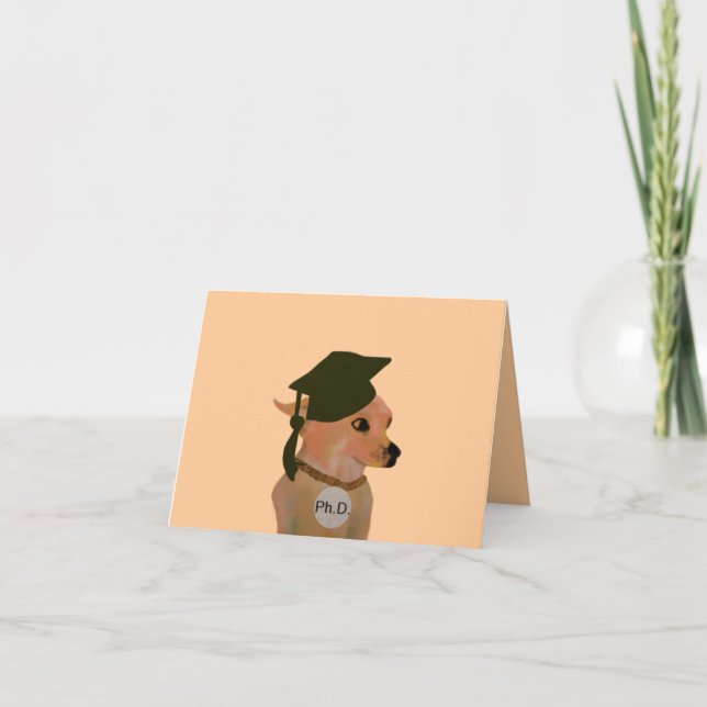 Ph.D. Grad Card (Front)