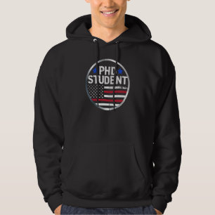 Ph D Student Dissertation Flags Us Doctorate Gradu Hoodie