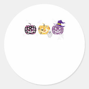 Ph Funny Pumpkin Lover Halloween Costume Par Classic Round Sticker