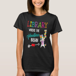 Ph Library Crew Teacher Back To School Librarian T-Shirt