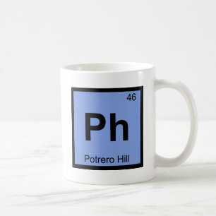 Ph - Potrero Hill San Francisco Chemistry Symbol Coffee Mug
