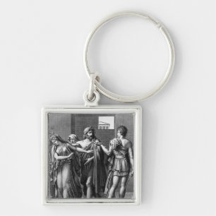 Phaedra, Theseus and Hippolytus Key Ring