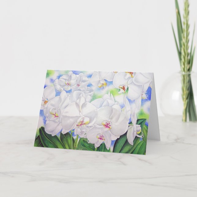 Phalaenopsis Orchids Card (Front)