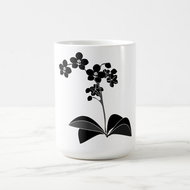 Phalaenopsis Silhouette Coffee Mug (Center)