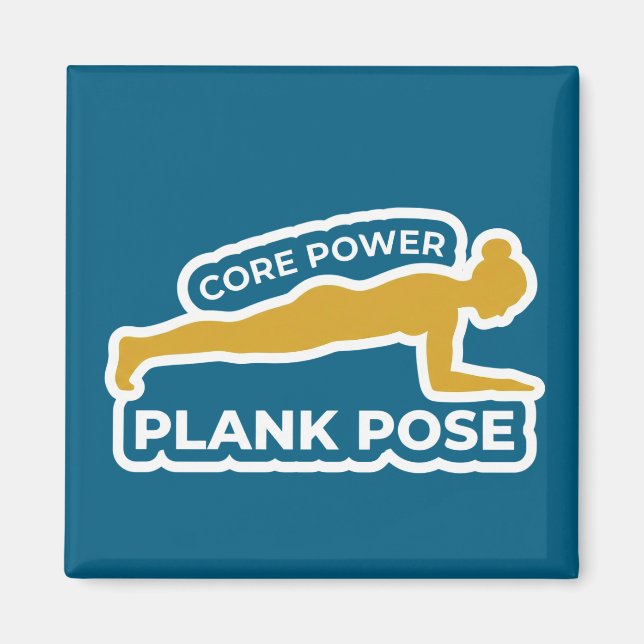 Phalakasana Plank Pose • Core Power Yoga Magnet (Front)