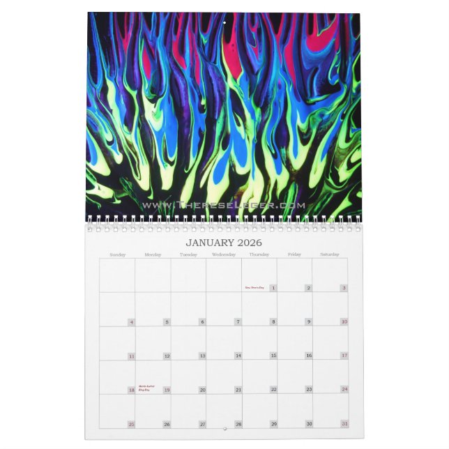 "Phantasmagoria" Series 2012 Calender Calendar (Jan 2026)