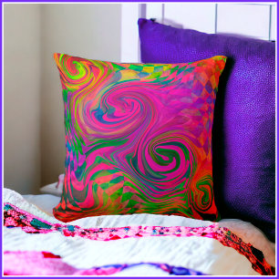 [Phantasmagoria] Warped Swirling Colours  Cushion