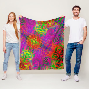 [Phantasmagoria] Warped Swirling Colours  Fleece Blanket