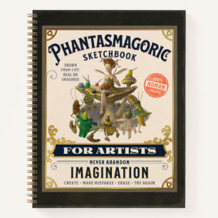 “Phantasmagoric Sketchbook” 8.5 x 11" Notebook