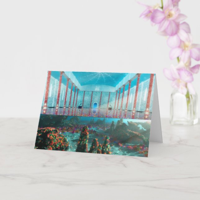 Phantastes: The Fairy Bath Card (Orchid)