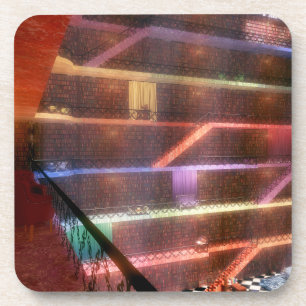 Phantastes: The Palace Library Cork Coasters