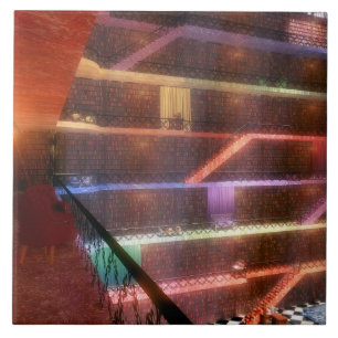 Phantastes: The Palace Library Tile / Trivet