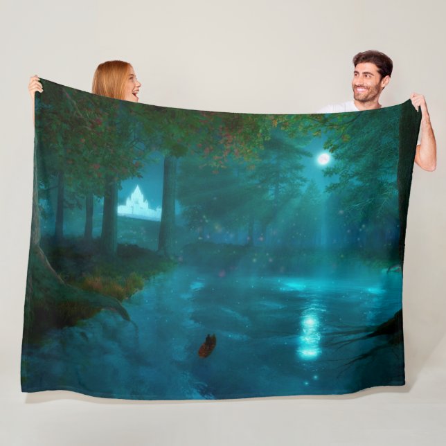 Phantastes: To the Fairy Palace Fleece Blanket (In Situ)