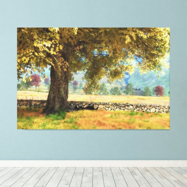 Phantastes: Under the Beech Tree Canvas Print (Insitu(Wood Floor))