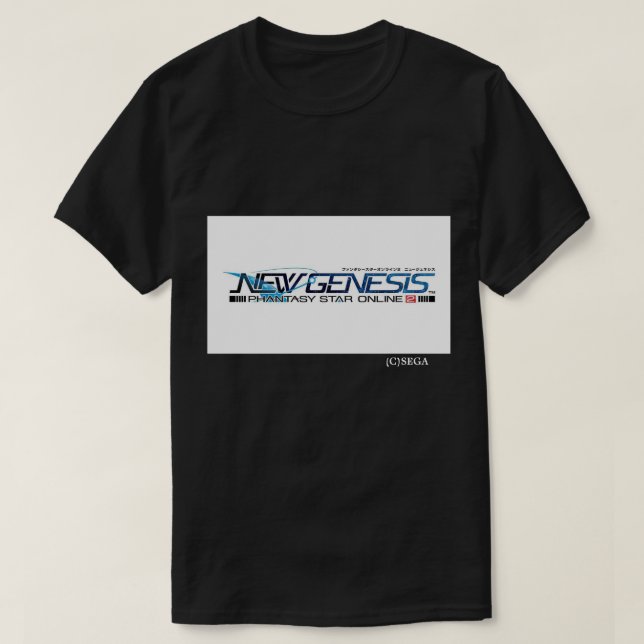 Phantasy Star Online 2: New Genesis logo shirt (Design Front)