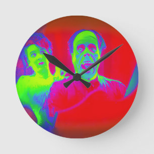 Phantom of the Opera Unmasked Round Clock
