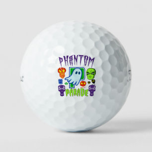 Phantom parade spooky ghost skull design golf balls