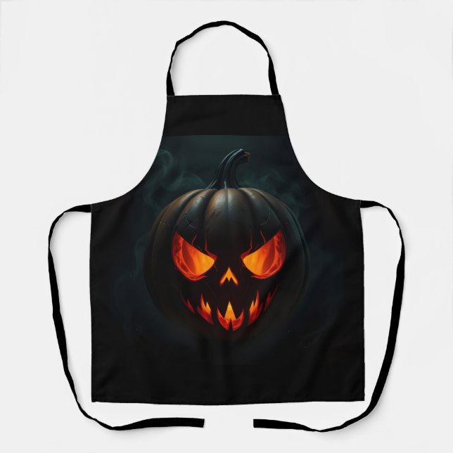 Phantom Pumpkin Lord – Dark Glow Art Apron (Front)