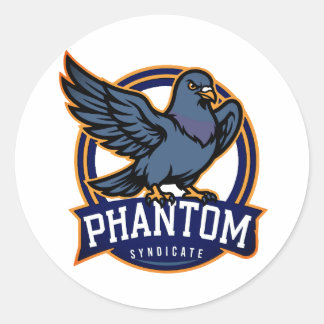 Phantom Syndicate Fierce Pigeon Mascot | Gift  Classic Round Sticker