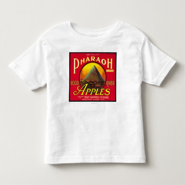 Pharaoh Apple Crate LabelHood River, OR Toddler T-Shirt (Front)