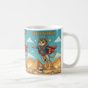 Pharaoh Cat - Super Heroic Ancient Egyptian Feline Coffee Mug