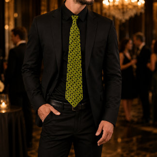 Pharaoh Dominion | Luxury Black & Gold Royal Tie