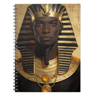 Pharaoh Energy — Ancient African King Modern Art Notebook