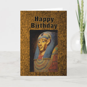 Pharaoh Happy Birthday Humour Card
