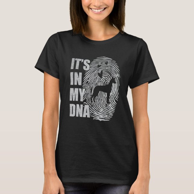 Pharaoh Hound DNA Dog Mum Dad Dog T-Shirt (Front)