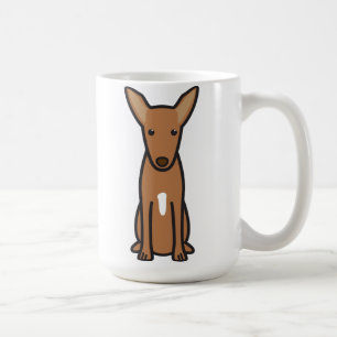 Pharaoh Hound Dog Cartoon Coffee Mug