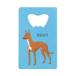 Pharaoh hound dog cartoon illustration