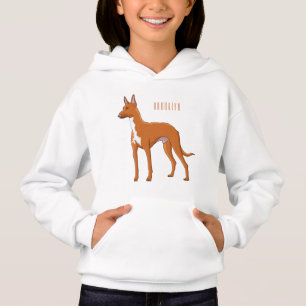 Pharaoh hound dog cartoon illustration