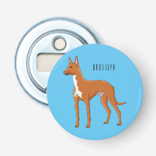 Pharaoh hound dog cartoon illustration bottle opener