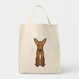 Pharaoh Hound Dog Cartoon Tote Bag