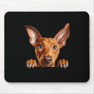 Pharaoh Hound Dog Mum Dad Peeking Puppy Mouse Pad