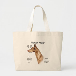 Pharaoh Hound History Design Large Tote Bag