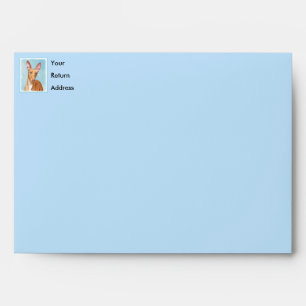 Pharaoh Hound Painting - Cute Original Dog Art Envelope