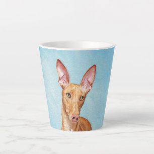 Pharaoh Hound Painting - Cute Original Dog Art Latte Mug