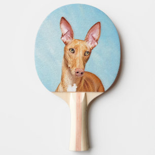 Pharaoh Hound Painting - Cute Original Dog Art Ping Pong Paddle