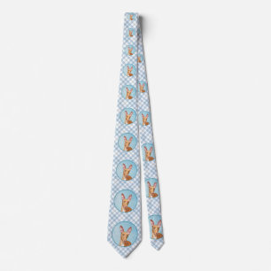 Pharaoh Hound Painting - Cute Original Dog Art Tie