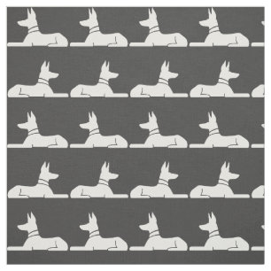 Pharaoh Hounds Egyptian Dogs Grey and White Fabric