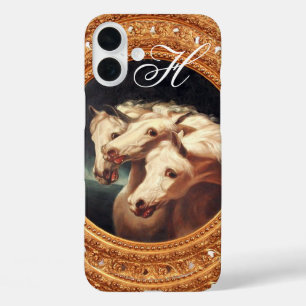 Pharaoh’s Chariot Horses Monogram iPhone 16 Plus Case