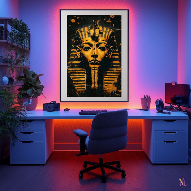 Pharaoh’s Legacy – Ancient Egyptian Golden Mask Poster (Creator Uploaded)