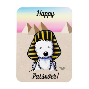 Pharaoh Westie Passover Magnet