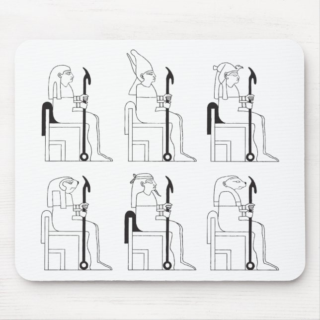 Pharaohs and Egyptian Gods at School Mouse Pad (Front)