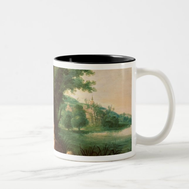Pharaoh's Daughter Discovering Moses Two-Tone Coffee Mug (Right)