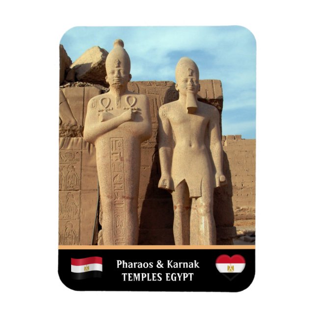 Pharaohs, Karnak Temple /Ancient Egypt Magnet (Vertical)